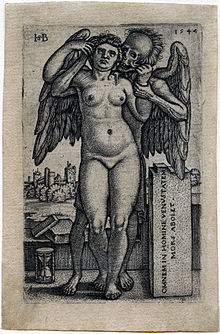 Kuolema ja seisova alaston , 1547  