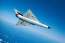The Convair F-106 has a delta wing with straight leading edge