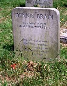 La tumba de Brain en Londres