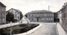 The Luisenplatz in Pforzheim around 1900