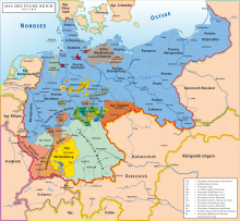 German Empire from 1871 to the end of the First World War and the fall of the Empire