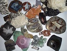 Een verzameling van verschillende mineralen.
