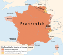 French in France and neighbouring areas