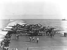 TBD Devastators op de USS Enterprise tijdens de slag om Midway