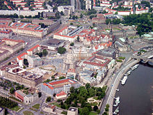 Old town with Neumarkt and Postplatz, 2005