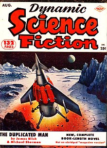 Omslag, Dynamic Science Fiction, augusti 1953  