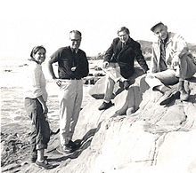 Esther Lederberg, Gunther Stent, Sydney Brenner, Joshua Lederberg, 1965