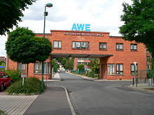 Main gate of the Eisenach automobile plant