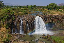 Blå Nilen faller, i Etiopien  
