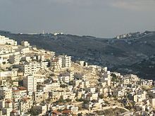 View of Silwan in East Jerusalem