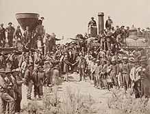 Completion of the First Transcontinental Railroad in 1869