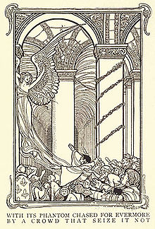 Illustration till "The Conqueror Worm", 1900  