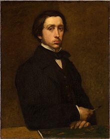 Autoportrét Edgara Degase 1855