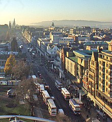 View over Princes Street from the Scott Monument