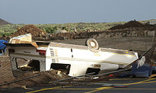 "Delta" audros padaryta žala Tenerifėje