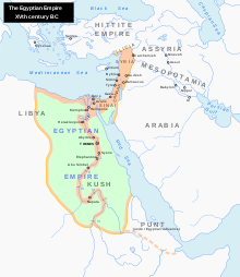Didžiausias Egipto teritorijos plotas (XV a. pr. m. e.)