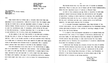 Einstein's letter to President Roosevelt, prewritten by Szilárd.