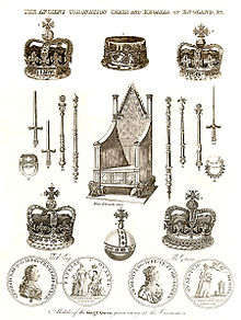 Anglijos karūnavimo kėdė ir regalijos