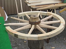 Emerging wooden wheel