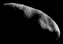 Asteroid (433) Eros, photographed from the NEAR Shoemaker spacecraft