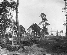 Military cemetery on the Eastern Front, c. 1916