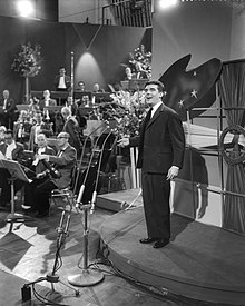 Fud Leclerc, interprète de chansons, en 1958.