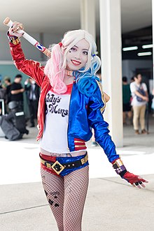 Harley Quinn cosplay, Suicide Squad version.