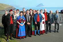 Faroese in Faroese costume
