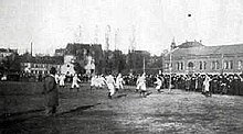 First football match against 1. FC Nuremberg 1901