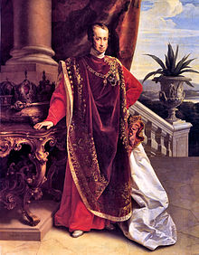 Emperor Ferdinand I, painted by Leopold Kupelwieser, in the Red Salon