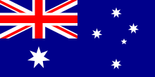 Die Flagge von Australien