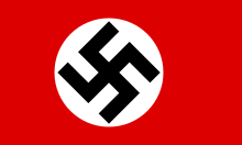 A suástica foi a bandeira da Alemanha de 1935-1945 utilizada por Hitler