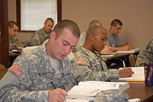 Studenten bij de US Army Preparatory
