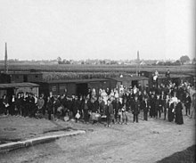 Refugee and evacuation transport from Serbia 1914/15 in Leibnitz