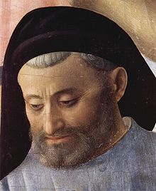 Смята се, че това лице в "Свалянето на Христос" е автопортрет на Фра Анджелико.