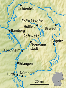 Mapa Regnitz  