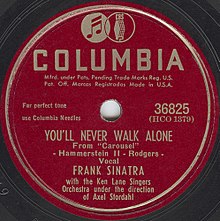 Frank Sinatra - You'll Never Walk Alone (Columbia single from 1945)