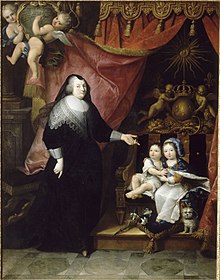 Louis XIV with his brother Philippe and the governess Madame Lansac