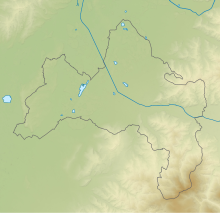 Topographic map of Freiburg