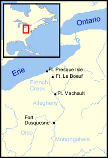 French forts in the years 1753 and 1754