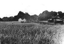 French M24 tanks at the battle of Điện Biên Phủ.