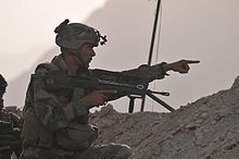 Franse mariniers in Afghanistan, 2009.