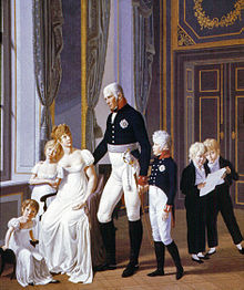 Karalienė Luizė su vyru ir vaikais, apie 1806 m.