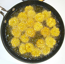 Frying plantains