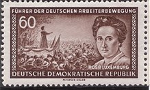 Stamp of the German Post of the GDR, 1955