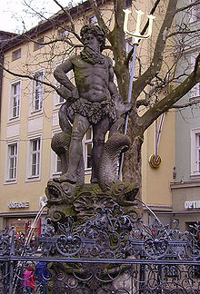 Gabelmann standbeeld in Bamberg