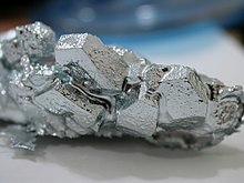 Kristallen van gallium samengevoegd