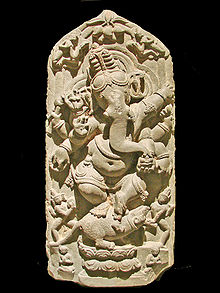 Dancing Ganesha, North Bengal, 11th century. Museum of Asian Art, Berlin-Dahlem.