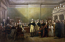 John Trumbull: General George Washington Resigning his Commission, ca. 1817.