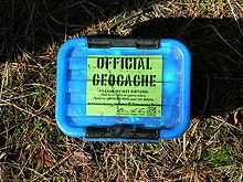 A geocache container